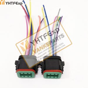010104-Caterpillar excavator 320C motor female plug 8 wires high quality
