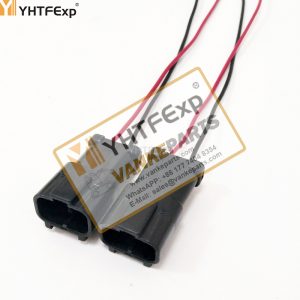 010028-komatsu -6 Solenoid valve plug 2 wires