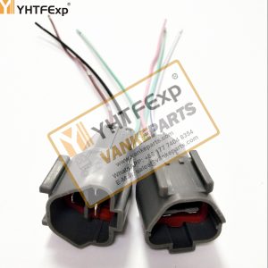 010029-komatsu -6 throttle motor plug 3 wires