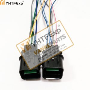 010235-Kobelco excavator 350-6E electric oil pump male plug 6 wires high quality