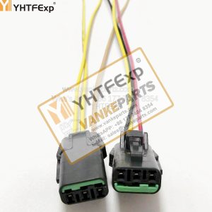 010271-HITACHI Excavator ZX200-1 throttle motor plug 3 wires high quality