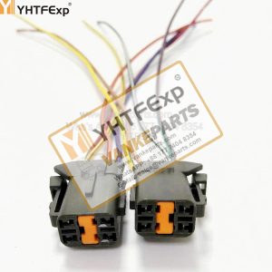 010272-HITACHI Excavator ZX200-1 throttle motor plug 4 wires high quality