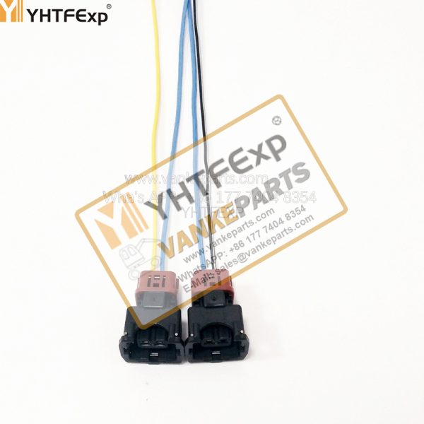 010275-HITACHI Excavator ZX200-3 Solenoid valve plug 2 wires high quality