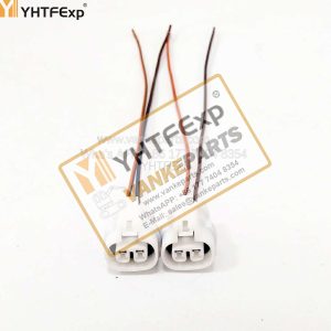 010277-HITACHI Excavator EX200-3 high speed Solenoid valve plug 2 wires high quality