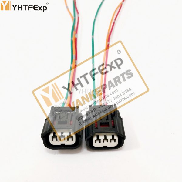 010475-SANY Excavator High pressure sensor plug 3 wires